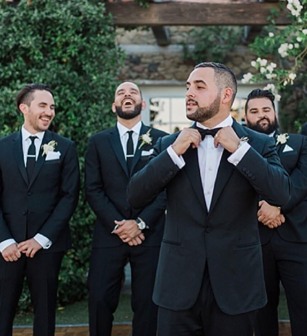 Photo of a male models wearing suits