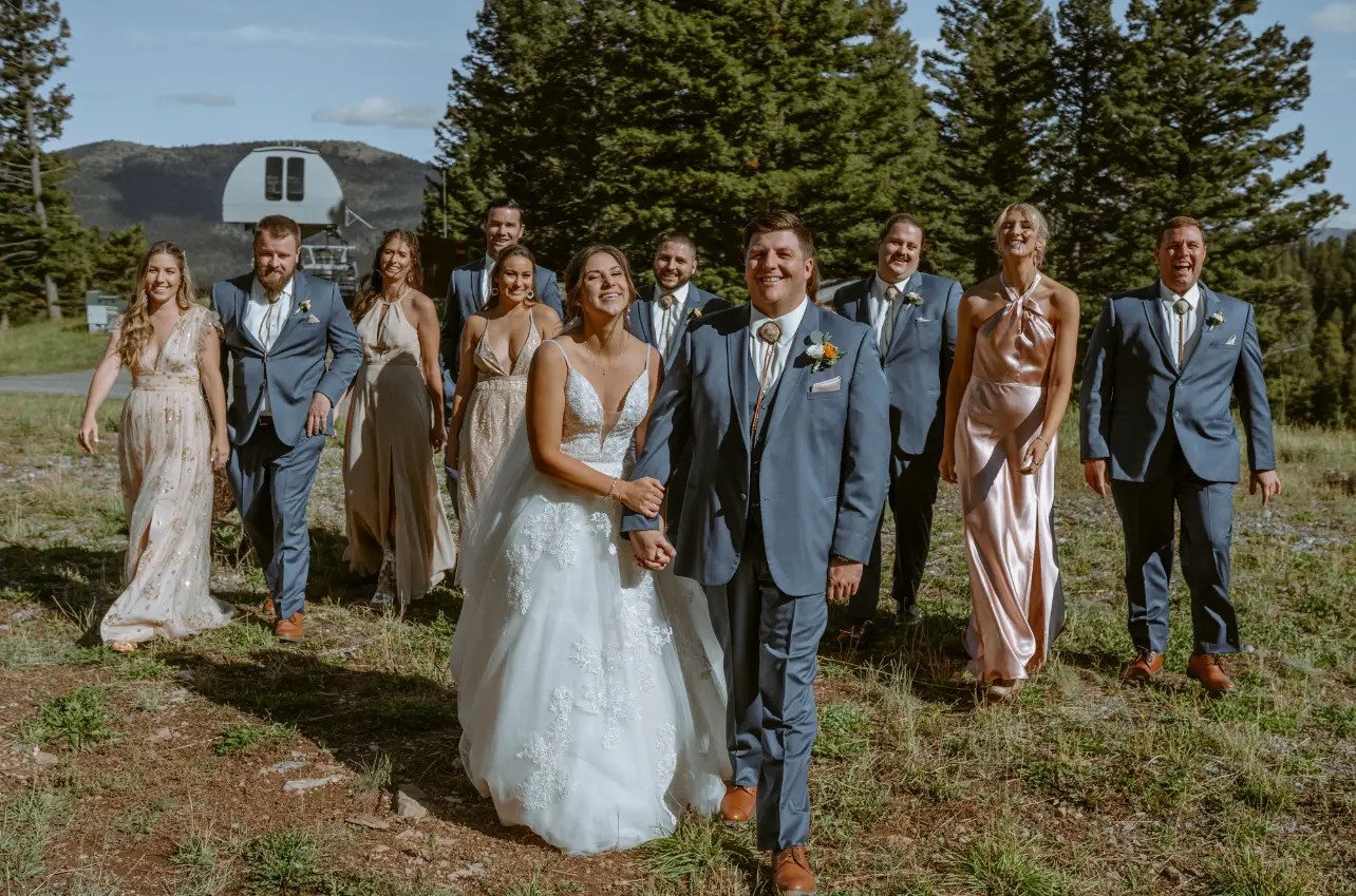 Photo of After 5 Bridal & Gentlemen Jacks Real Bride