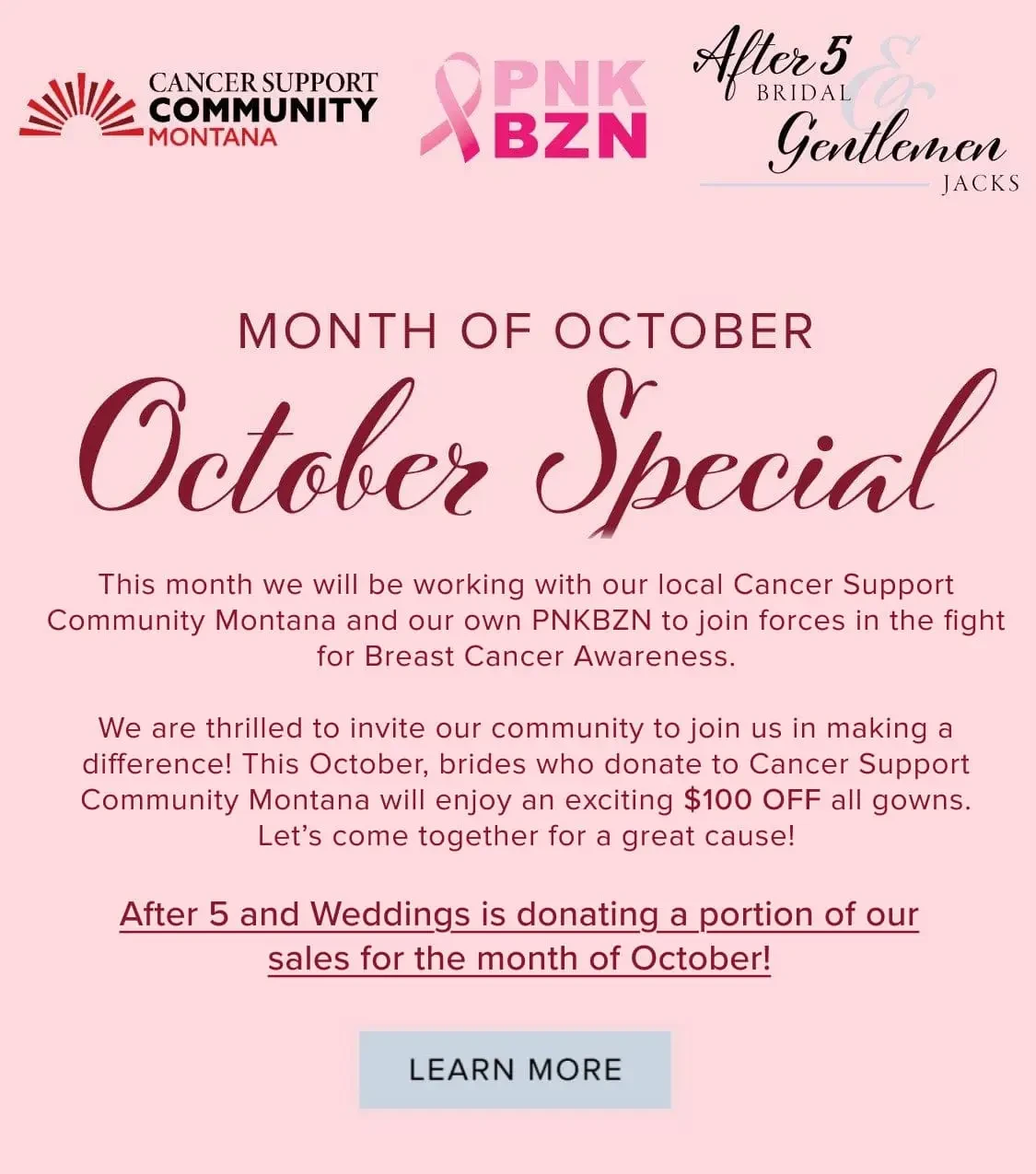 October special banner