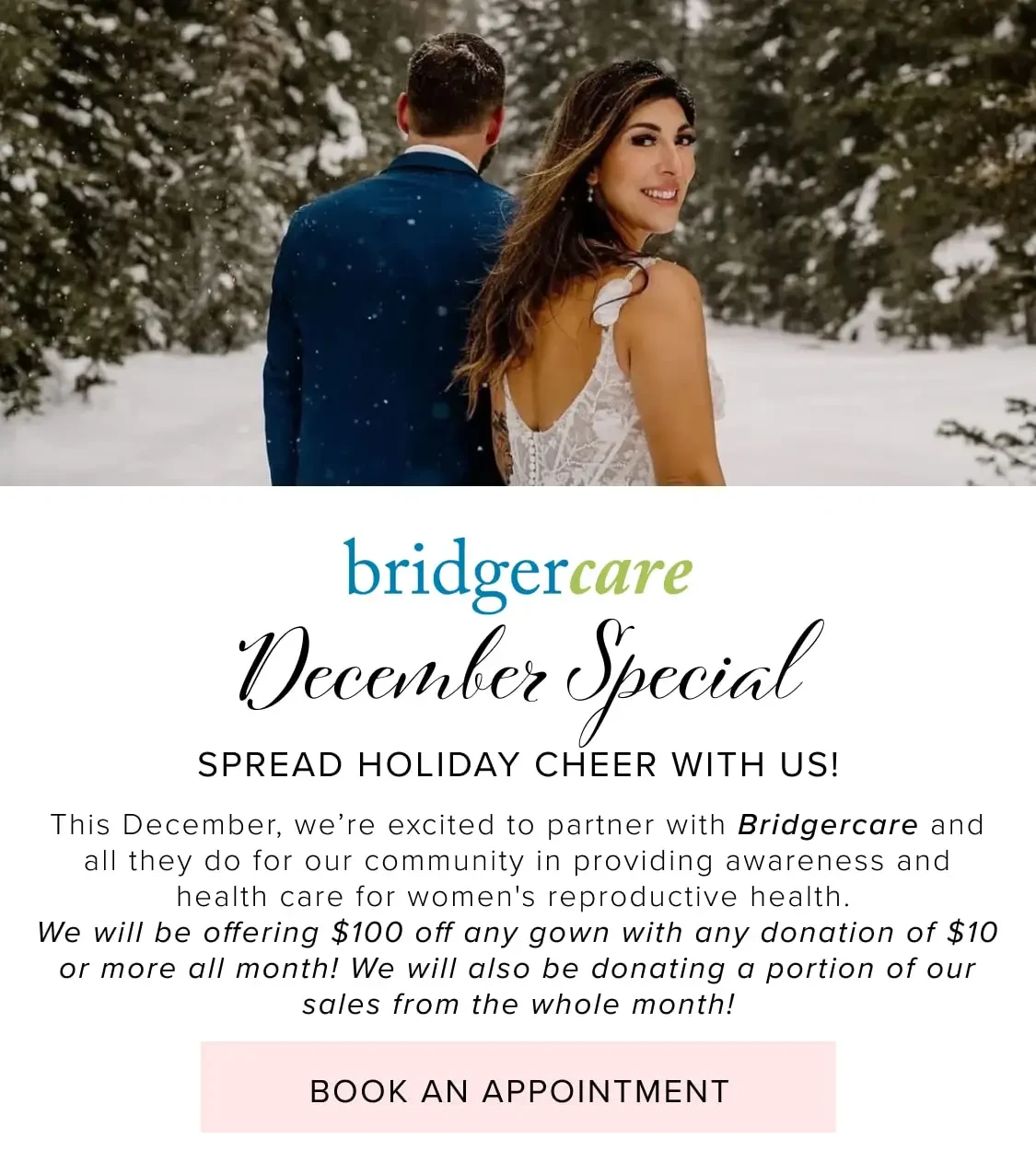 December special at After 5 Bridal & Gentleman Jacks